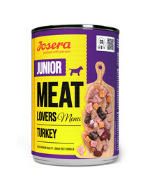 JOSERA Meat Lovers Junior Menu Truthahn für Welpen 12x400g