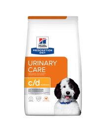 HILL'S Prescription Diet Canine c/d Multicare Trockenfutter für Hunde mit Harnwegsproblemen 2x1,5 kg