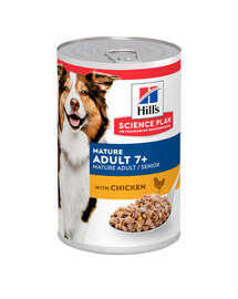 HILL'S Science Plan Canine Mature Adult Chicken für ältere Hunde mit Hühnchen 12x370 g