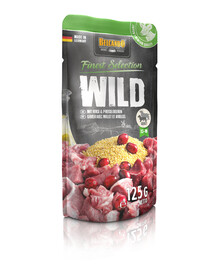BELCANDO Wild Nassfutter mit Hirschfleisch, Hirse und Preiselbeeren 6x125 g