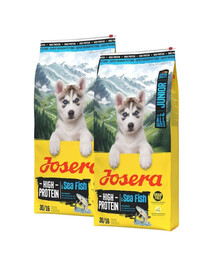 JOSERA High Protein Junior Sea Fish proteinreiches Welpenfutter 2x12,5 kg
