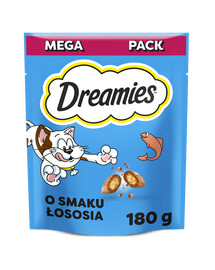 DREAMIES Snacks mit Lachs knusprig für Katzen 180g