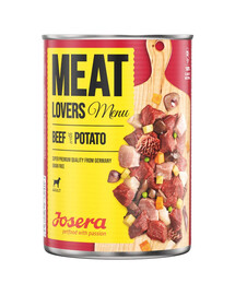 JOSERA Meatlovers Menu Rindfleisch mit Kartoffeln 6x400 g