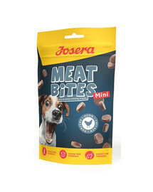 JOSERA Meat Bites Mini Chicken Trainingssnacks mit Huhn für Hunde kleiner Rassen 12x70g