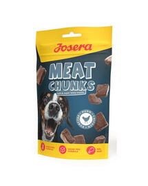 JOSERA Meat Chunks Chicken getrocknete Snacks mit Huhn 12x70g
