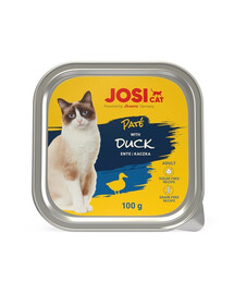 JOSERA JosiCat Pastete mit Ente für Katzen 12x100g