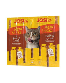 JOSERA JosiCat Meat Sticks Rind- und Lammsticks für Katzen 24x35g