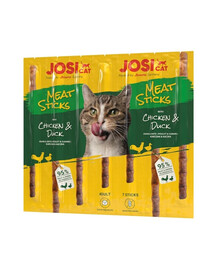 JOSERA JosiCat Meat Sticks Sticks mit Huhn und Ente für Katzen 24x35g