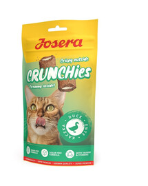 JOSERA Crunchies Duck knusprige Snacks mit Ente für Katzen 12x60 g