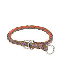 TRIXIE Cavo Zughalsband für Hunde XS–S: 25–31 cm/o 12 mm rostrot/grafit