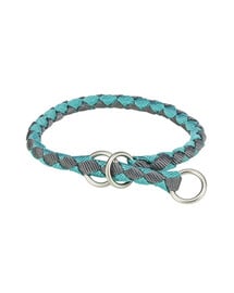 TRIXIE Cavo Zughalsband für Hunde XS–S: 25–31 cm/o 12 mm aqua/grafit