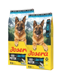 JOSERA High Protein Adult Sea Fish proteinreiches Hundefutter 2x12,5 kg