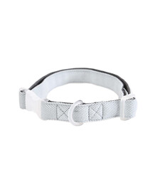 BARRY KING Little Bears Halsband für Welpen und kleine Hunderassen 1,5x25-40cm grau-blau