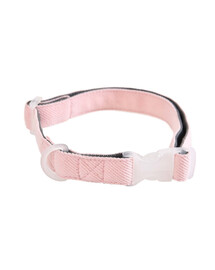 BARRY KING Little Bears Halsband für Welpen und kleine Hunderassen 1,5x25-40cm grau-rosa
