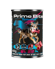 GAME DOG Prime Bite Hirsch mit Apfel Nassfutter für Hunde jeden Alters 400g