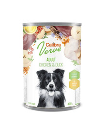 CALIBRA Verve GF Adult Chicken & Duck getreidefreies Nassfutter mit Huhn und Ente für Hunde 400g