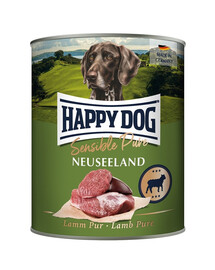 HAPPY DOG Sensible Pure Neuseeland Nassfutter Lamm für adulte Hunde 800g