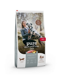 MERA Pure Sensitive Adult Turkey Potato Trockenfutter mit Truthahn und Kartoffeln für empfindliche Hunde 12,5 kg