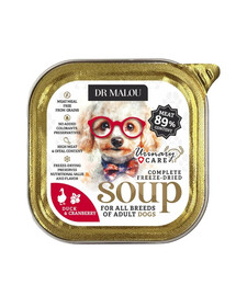 DR MALOU Gefriergetrocknete Suppe Ente mit Cranberry Urinary für Hunde getreidefrei 12g