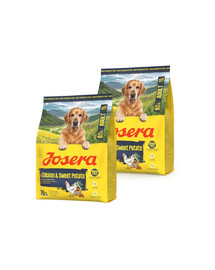 JOSERA Adult Chicken and Sweet Potato 2x900g bezzbożowa karma dla aktywnych psów