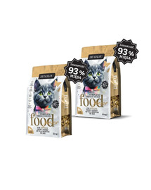 DR MALOU Kitten Gefriergetrocknete Nahrung Huhn mit Ziegenmilch und Eigelb Trockenfutter für Kätzchen 2x500g