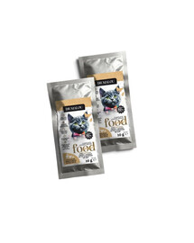 DR MALOU Kitten Gefriergetrocknete Nahrung Huhn mit Ziegenmilch und Eigelb Trockenfutter für Kätzchen 2x10g