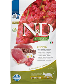 FARMINA N&D Quinoa Urinary Trockenfutter mit Ente und Quinoa für Harnwege adulte Katzen 50 g