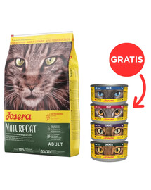 JOSERA Nature Cat 10 kg + 4 Dosen GRATIS