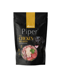 PIPER Animals Nassfutter mit Hühnerherzen und Spinat für adulte Hunde 500 g