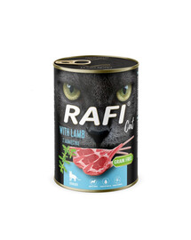 RAFI Cat Nassfutter mit Lamm für adulte sterilisierte Katzen getreidefrei 400 g