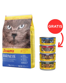 JOSERA Cat Marinesse 10 kg + 4 Dosen GRATIS