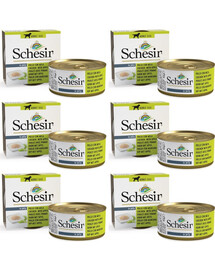 SCHESIR Nassfutter Huhn mit Apfel für Hunde 6x150 g