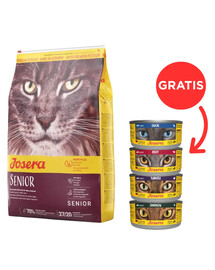 JOSERA Cat Carismo Senior 10 kg + 4 Dosen GRATIS