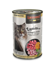 LEONARDO Superior Selection Jagnięcina z drobiem i dynią 400 g