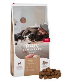 MERA Dog Pure Sensitive Puppy Turkey Rice 4 kg indyk i ryż, sucha karma dla szczeniąt