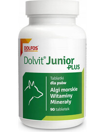 DOLFOS Dolvit Junior Plus 90 Tabletten Vitamine für Welpen und Junghunde