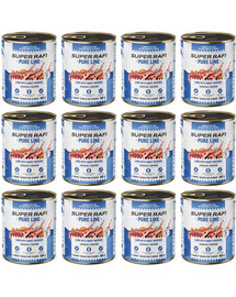 SUPER RAFI Pure Line Nassfutter Lamm mit Süßkartoffeln für adulte Hunde getreidefrei 12x800g