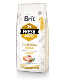 Fresh chicken with potato adult great life 12 kg