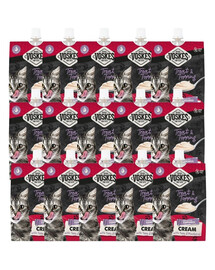 VOSKES Treat&Topping cremiger Snack mit Thunfisch und Makrele für Katzen getreidefrei 15x90 g