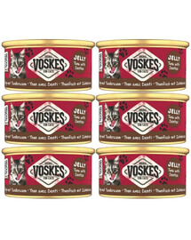 VOSKES Jelly Tuna with Dentex Nassfutter mit Thunfisch und Dentex in Gelee für Katzen 6x85 g