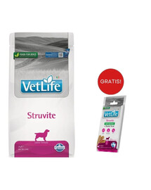 FARMINA Vet Life Struvite Dog 2 kg + Snack Dental Treat Struvite Medium/Maxi 100 g GRATIS!