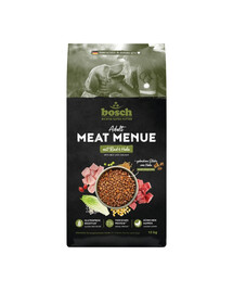 BOSCH Meat Menue Trockenfutter mit Rind und Huhn für adulte Hunde glutenfrei 12 kg