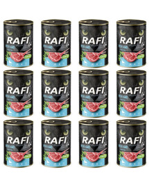 RAFI Cat Nassfutter mit Lamm für adulte sterilisierte Katzen getreidefrei 12x400 g