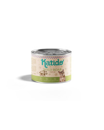 KATIDO Adult Wild Boar Nassfutter mit Wildschwein für adulte Katzen 200g