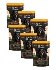 FITMIN For Life Dog Adult Chicken Nassfutter Huhn mit Kräutern in Soße 6x85g