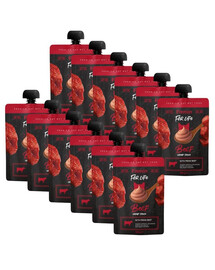 FITMIN For Life Cream Sauce Beef Nassfutter mit Rind cream Soße für Katzen 12x100g