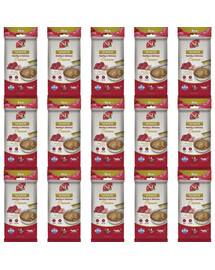 FARMINA N&D Quinoa Cat Senior cremiger Snack mit Huhn und Thunfisch für ältere Katzen 15x60 g