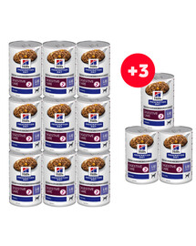 HILL'S Prescription Diet Canine i/d Low Fat für Hunde mit Verdauungsprobleme 9x360g + 3 Dosen GRATIS!