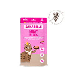SANABELLE Meat Bites Snacks Hühnchenfilet für Katzen getreidefrei 55g