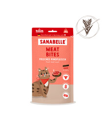 SANABELLE Meat Bites Snacks mit Rind für Katzen getreidefrei 55g